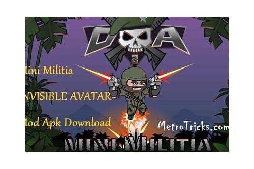 mini militia hack apk download unlimited health and ammo and nitro