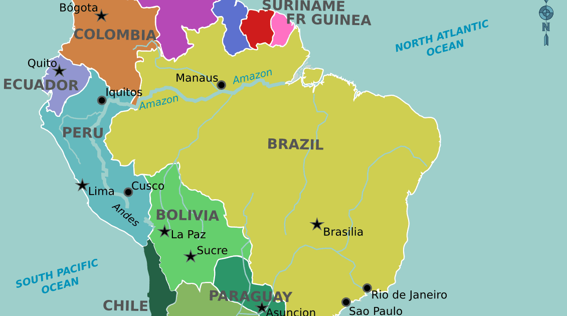 25 Nuevo Mapa De Sudamerica Actual