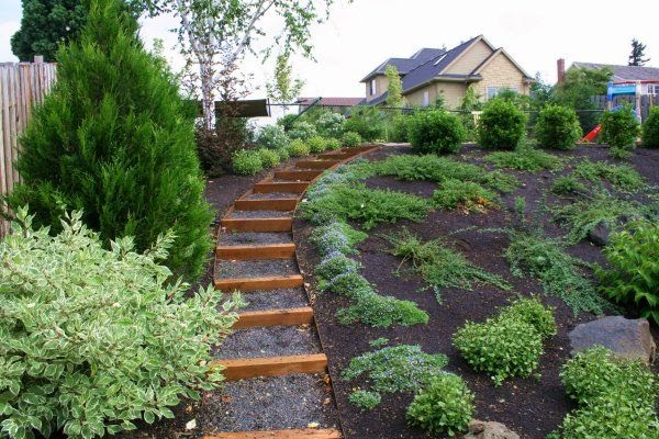 Sloped Side Yard Landscaping - The Design Interior