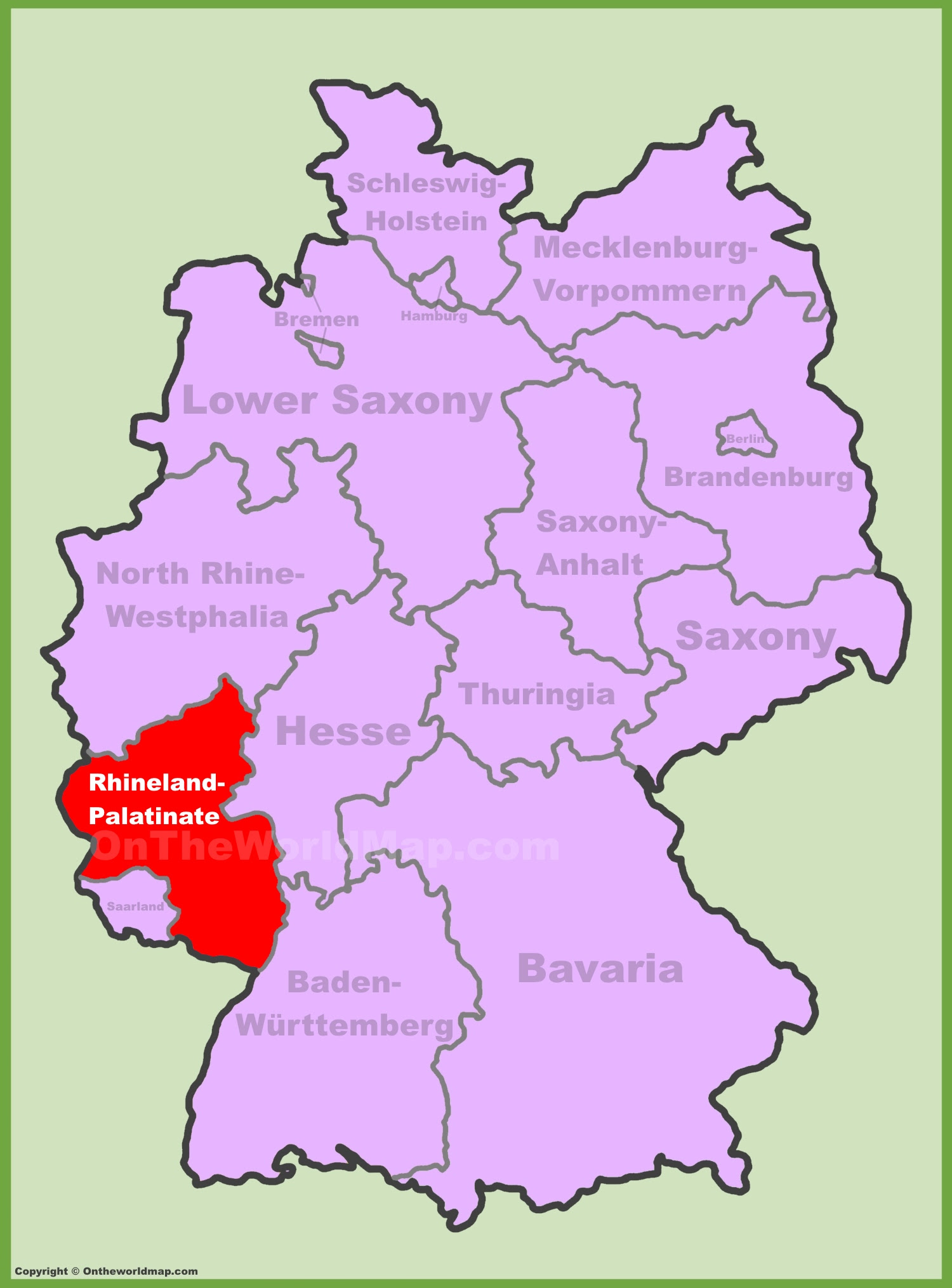 RheinlandPfalz Map