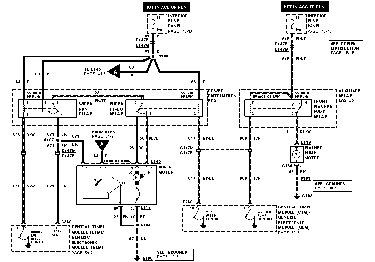 Rear Windshield Wiper Motor Wiring Diagram - Wiring Diagram