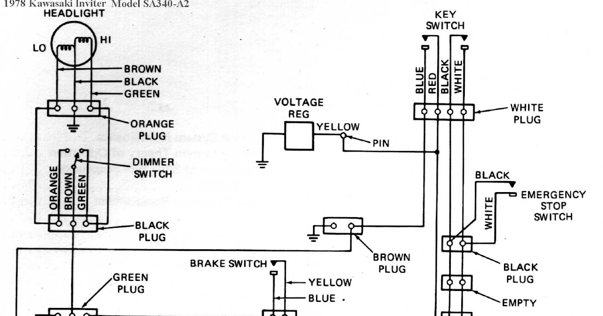 1987 Kawasaki Bayou 300 Wiring Diagram - 1986 1987 Kawasaki Klf300