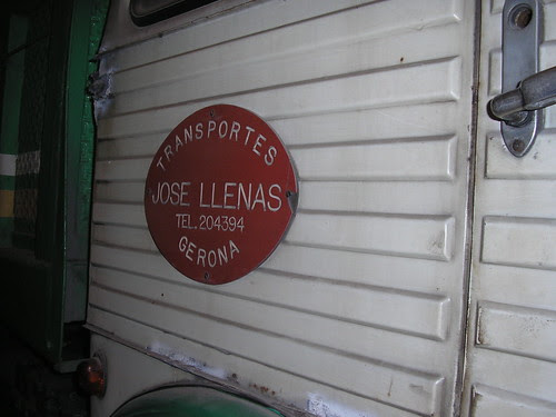 Placa de TRANSPORTS LLENAS en un Pegaso 1060