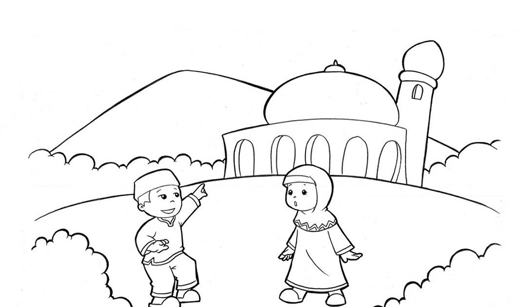 Gambar Mewarnai Islami Untuk Anak Tk colouring mermaid