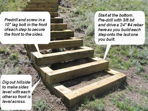 hillside stairs landscaping sloped steps hill smart build garden