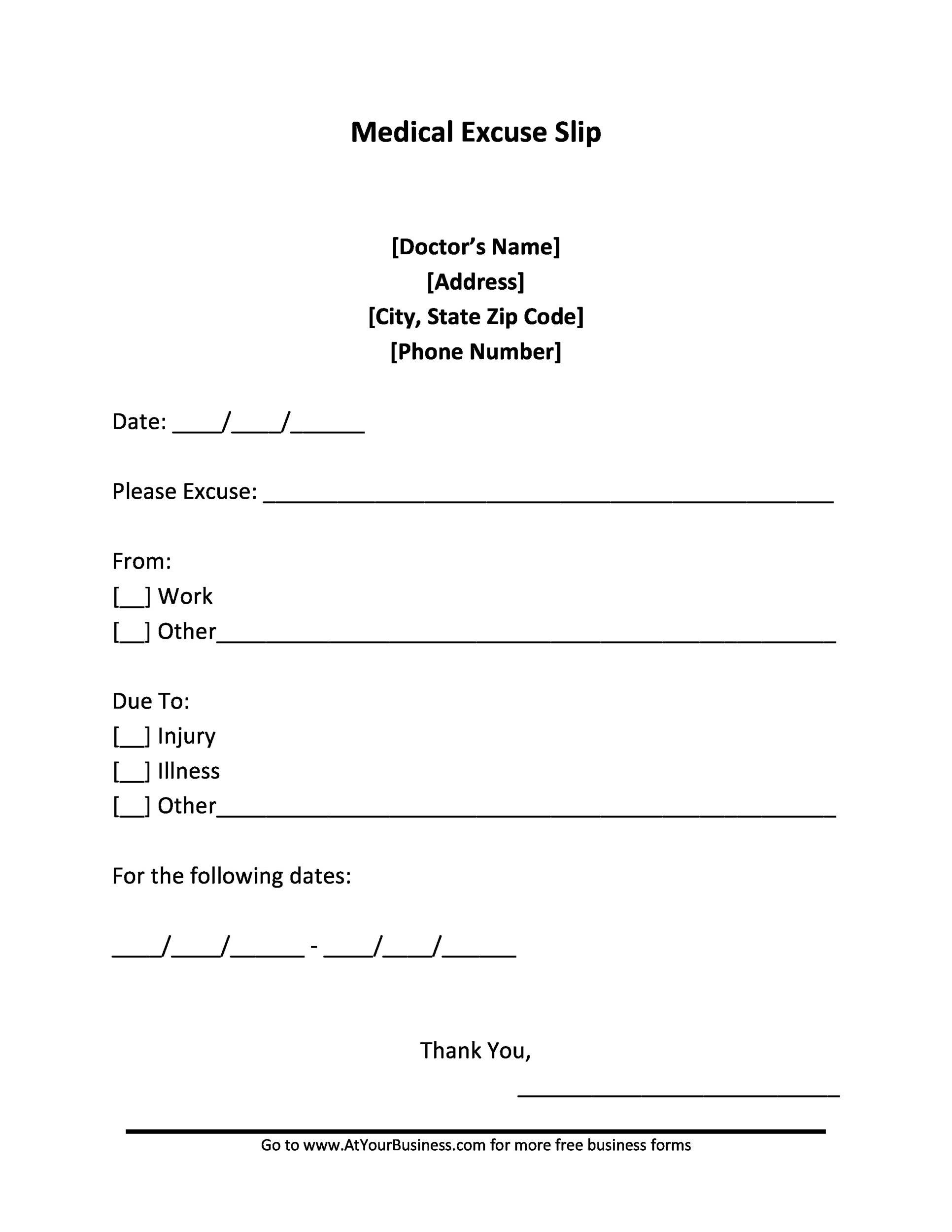 Free Doctors Note For Work Pertaining To Fake Dentist Note Template