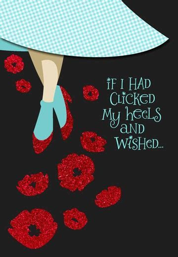 The Wizard Of Oz? Ruby Slippers? Friend Birthday Card The Wizard Of Oz? Ruby Slippers? Friend Birthday Card
