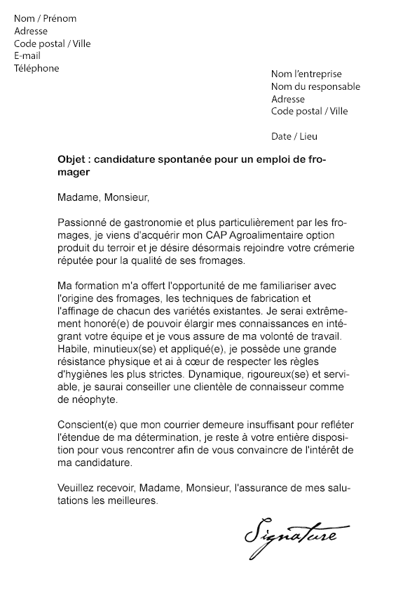 Lettre De Motivation Job Zoo  Soalan bt