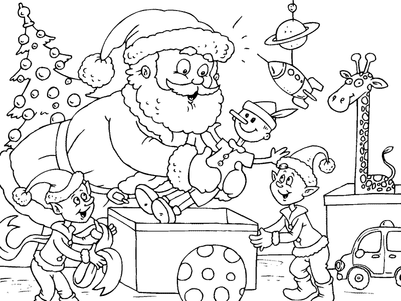 Disegni Da Colorare E Da Stampare Di Babbo Natale Coloratutto