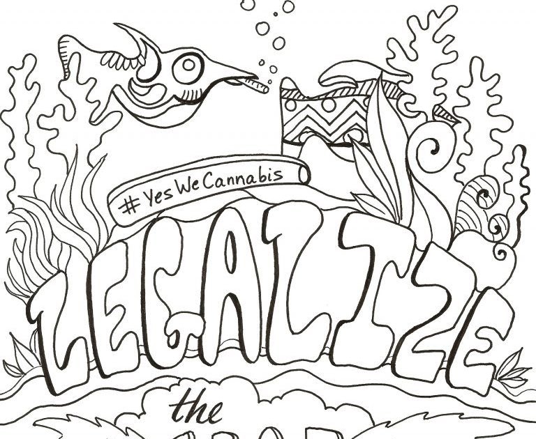 Art Stoner Trippy Coloring Pages For Adults - Douroubi