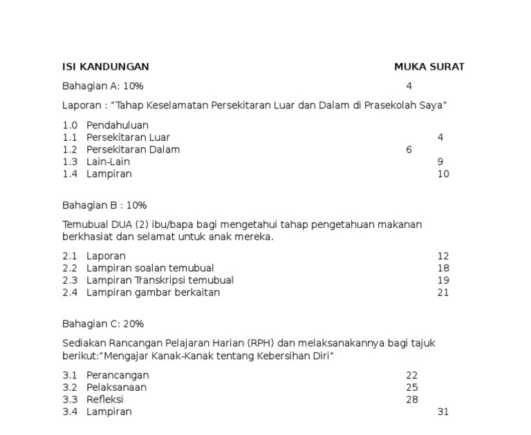 Contoh Assignment Temubual - Daniatoh