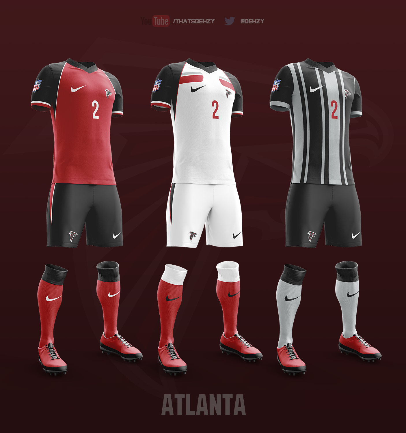 Soccer Kits for All 32 NFL Teams Soccer Kits for All 32 NFL Teams