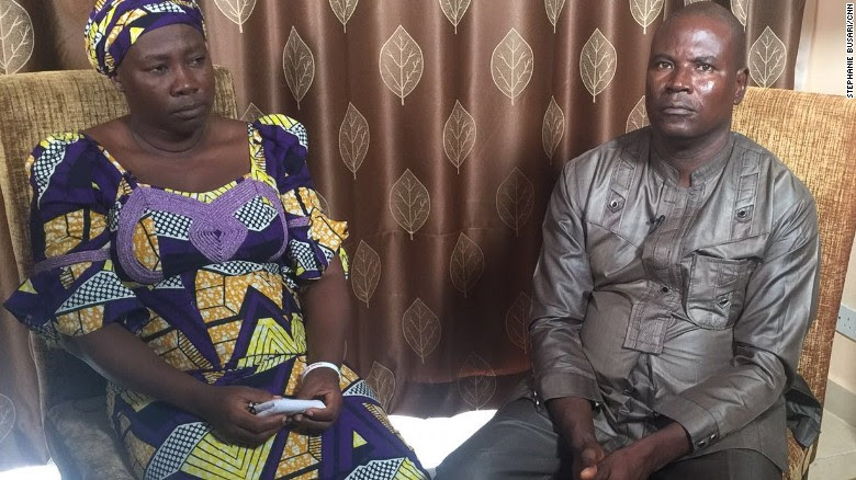 Esther Yakubu and Yakubu Kabu say they still hope their daughter will come home safely.