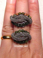 wire wrapped ring wire wrapped ethnic ring around my finger