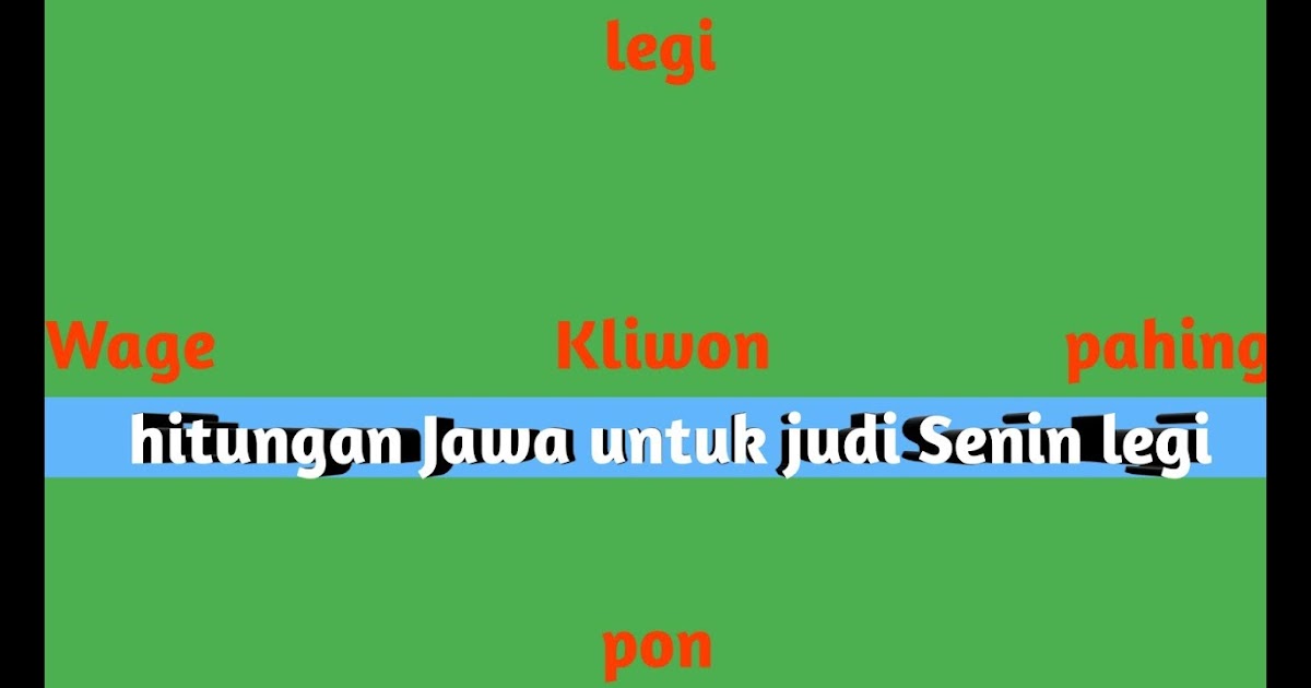 Hitungan Neptu Dino Lan Pasaran