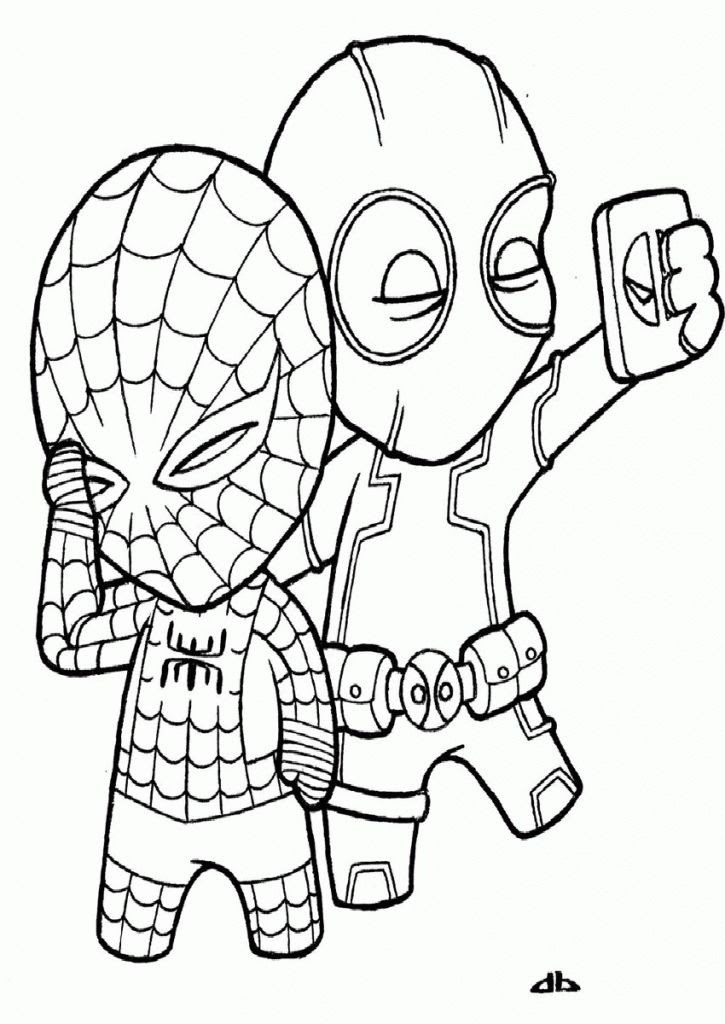 Download 305 Deadpool Superhero Coloring Pages PNG PDF File