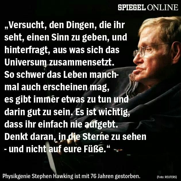 Stephen Hawking Zitate Sterne DE Zitat