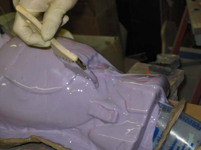 Calf Mold brushing