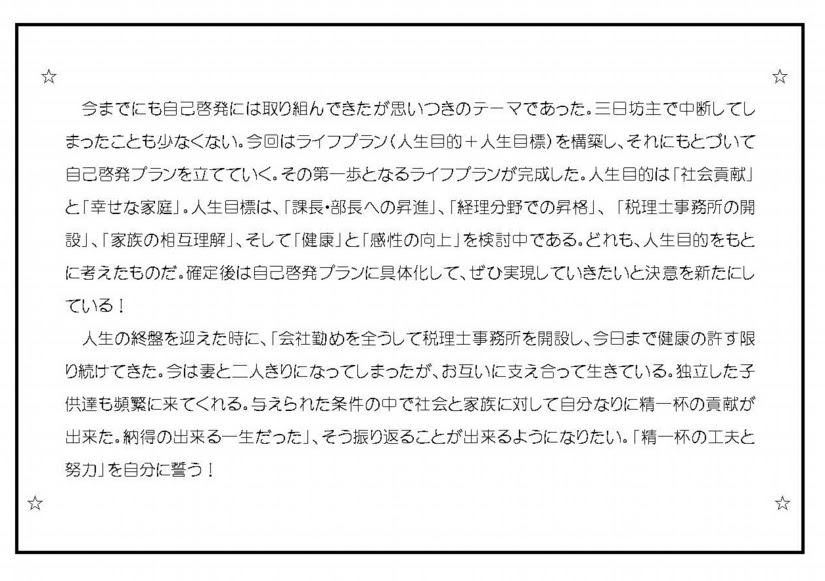 イメージカタログ 有名な 決意 表明 書き方