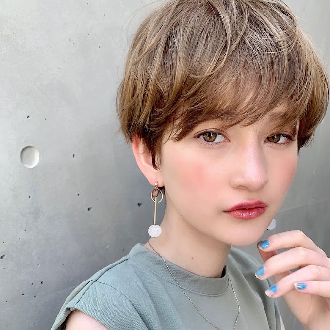 ベリー ショート 前髪 あり ストレート