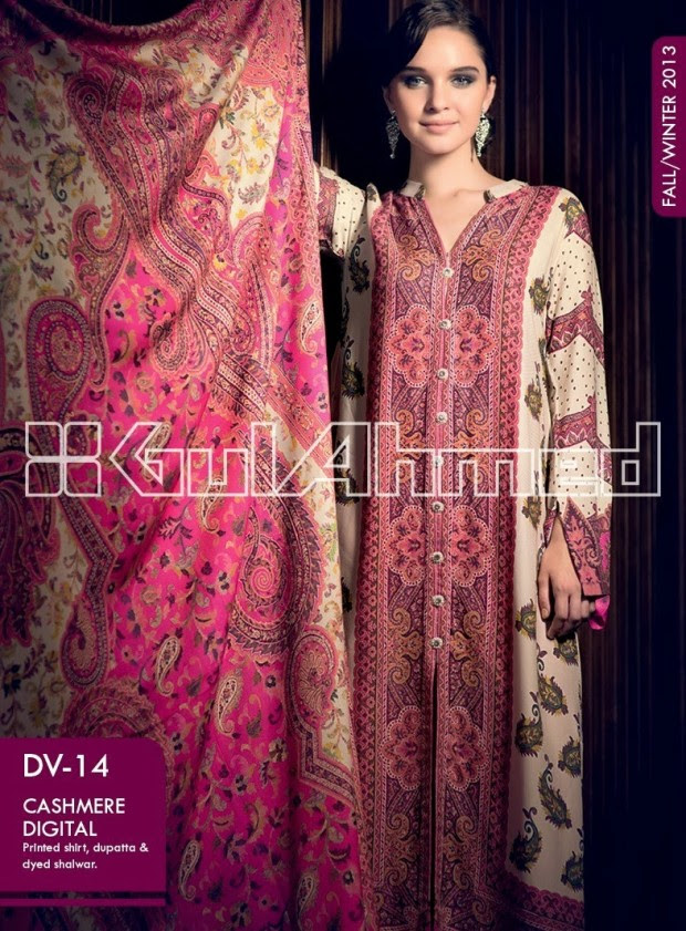 Beautiful-Cute-Girls-New-Fashion-Dress-Design-by-Gul-Ahmed-Fall-Winter-Collection-2014-4 Beautiful-Cute-Girls-New-Fashion-Dress-Design-by-Gul-Ahmed-Fall-Winter-Collection-2013-14-4