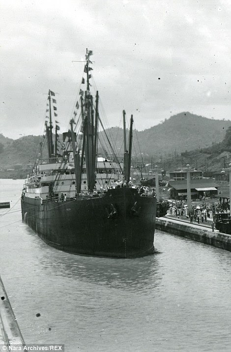 The opening of the Panama Canal, August 15, 1914