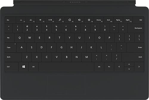 Microsoft - Type Cover 2 - Black Microsoft - Type Cover 2 - Black