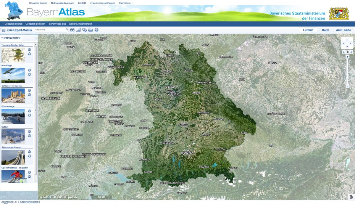 Topographische Karte Bayern Download Kostenlos | Karte