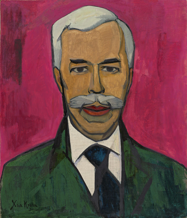 Xan (Christian Cornelius) Krohn - 080 Portrait de Sergueï Chtchoukine - Портрет С.И. Щукина - decembre 1915 - 97,5x84 - Acquis en 1916 - Ne figure pas au catalogue 1913 - inv. Ermitage 9090