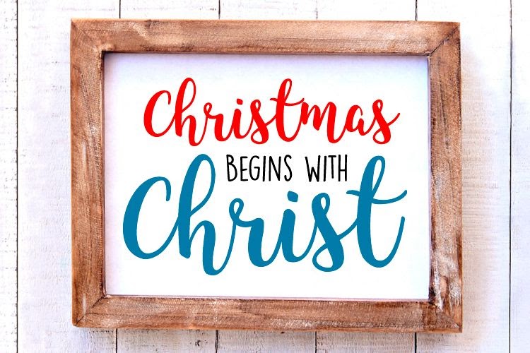 Christmas Begins With Christ Svg : Pin On Svg Cut Files Cricut
