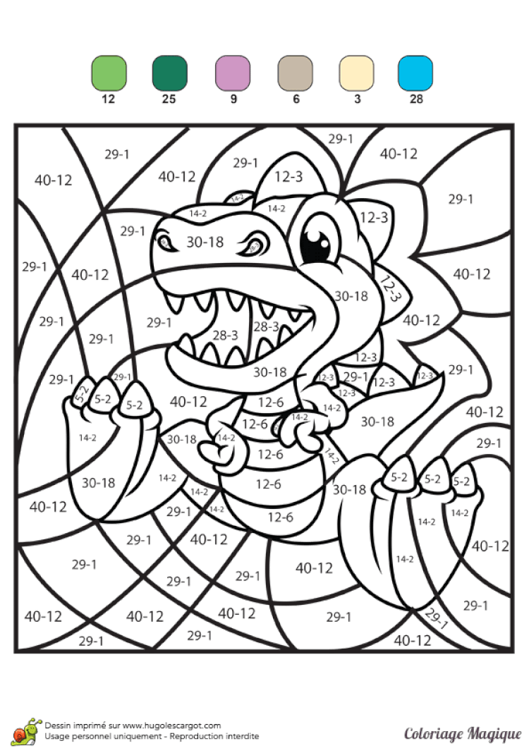 Coloriage Magique Ce1 Calcul  Haut Coloriage HDImages et Imprimable
