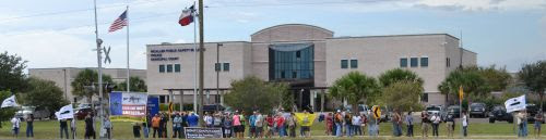 Open Carry Texas Members and Supporters Rally at the McAllen Police Department