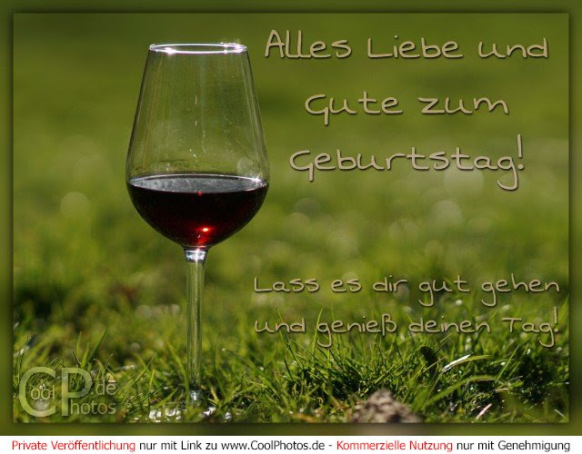 Geburtstagskarte Wein