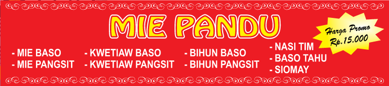 Contoh Baliho Nasi Kuning - desain banner kekinian