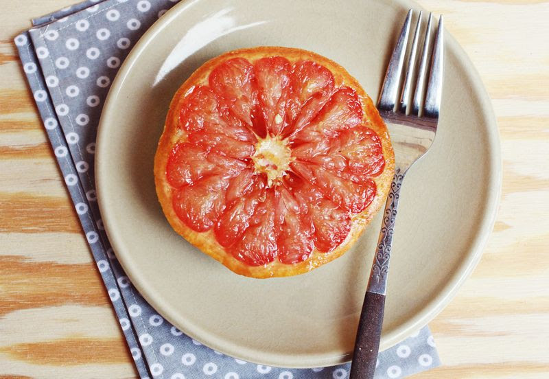 Baked grapefruit