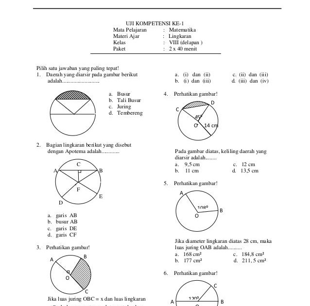 Download Materi Lingkaran Kelas 6 Guru Paud