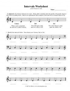 Interval Identification Speed Test Answer Key - Home School