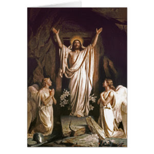 Easter Blessings Fine Art Customizable Easter Card