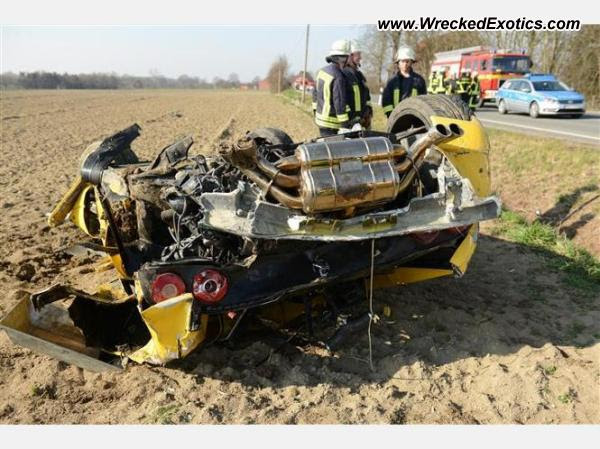 Ferrari F355 mishap while plowing a field in Germany