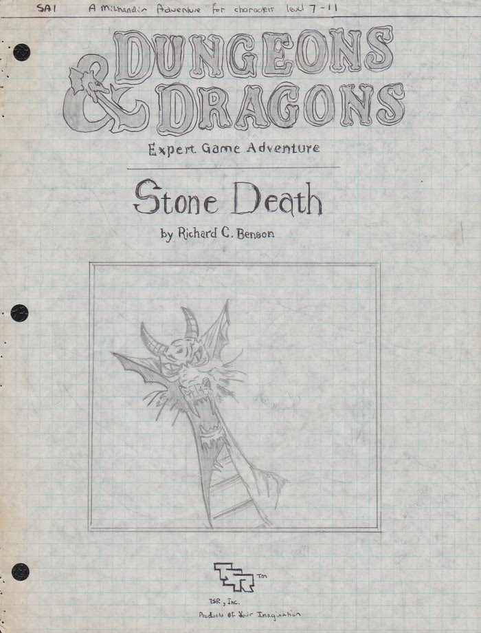 Stone Death cover, by Richard Benson