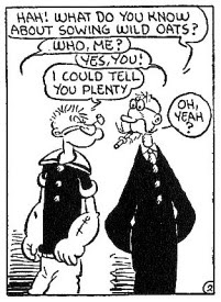 'But that's an entirely different comic strip.' Popeye by E. C. Segar