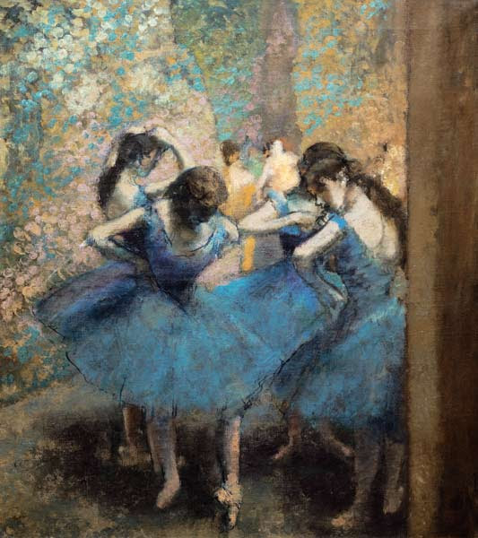 Edgar Degas - Dancers in blue
