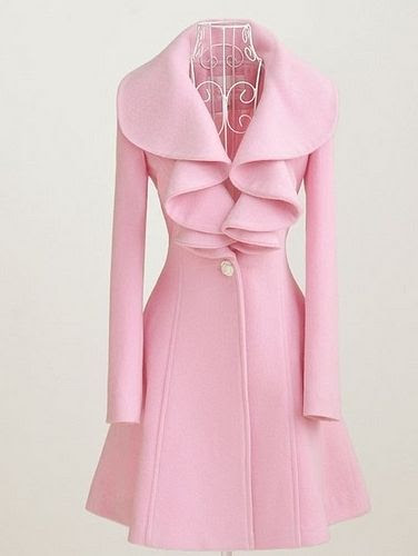 adoro este casaco rosa