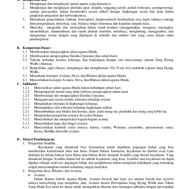Soal Dan Jawaban Agama Hindu Kelas 10 Semester 2 SOALNA