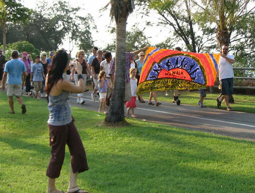 walk against warming Darwin. 11.06