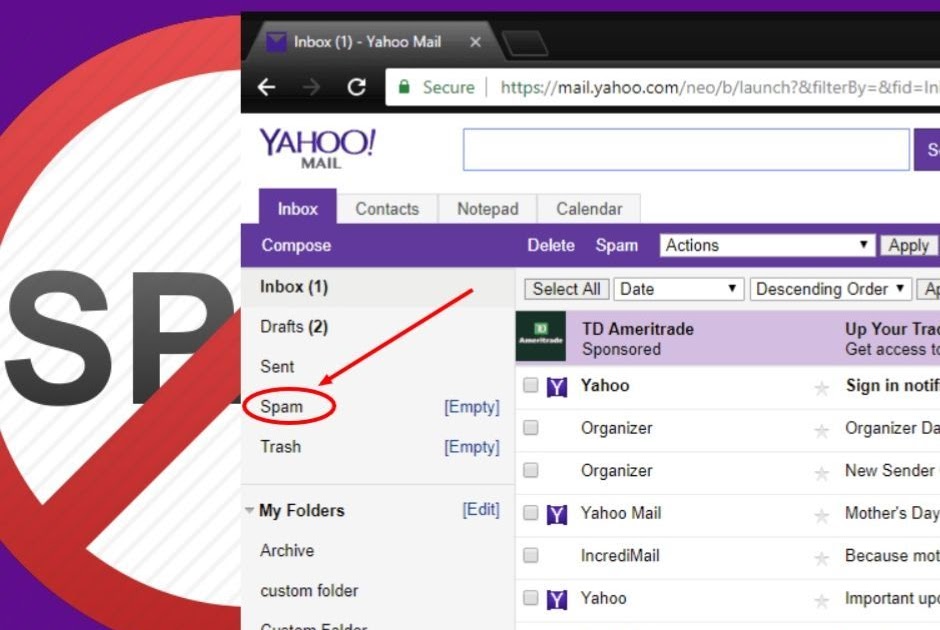 how to stop getting unwanted emails in yahoo