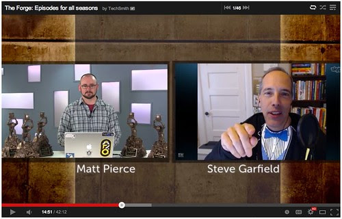 2013 ScreenChamp Awards Winners featuring Steve Garfield - Techsmith The Forge Episode 33 - YouTube by stevegarfield