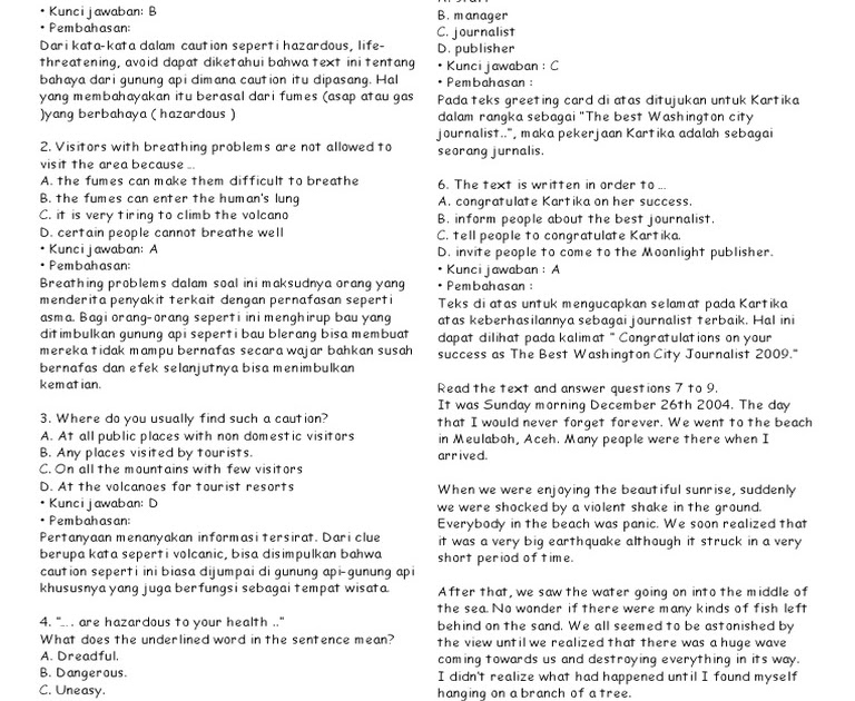 Download Soal Listening Bahasa Inggris Smp Guru Paud