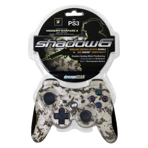 Motion Controller Ps3: Dreamgear DGPS3-1370 Shadow 6 Desert Camouflage