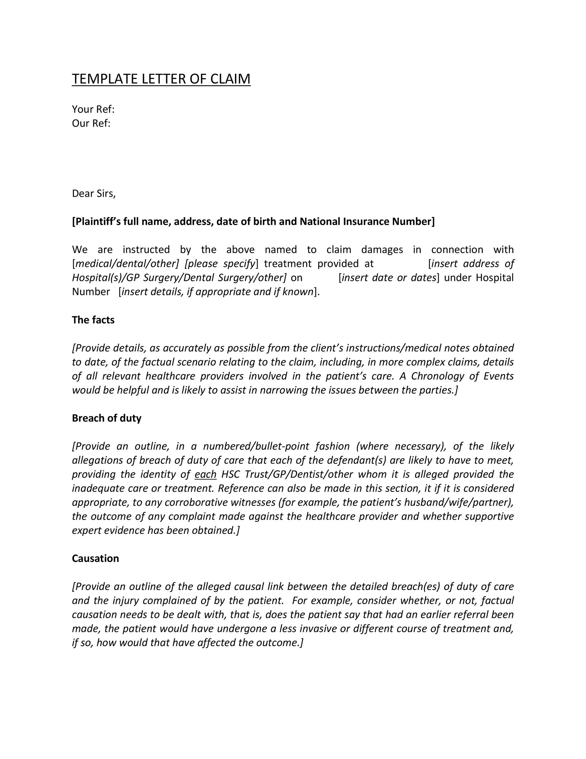 Personal Injury Negligence Demand Letter Sample